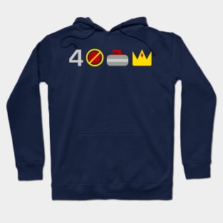 Four Unstoppable Curling Kings Hoodie